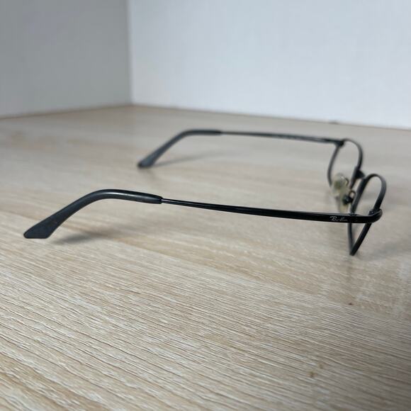 Ray-Ban Sleek RB3162 006 Black Rectangle Eyeglasses READ FRAMES ONLY 52-19 - Picture 9 of 9
